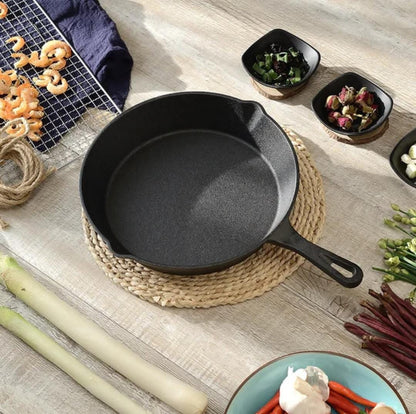 Extra Large 30cm Cast Iron Skillet Fry Pan