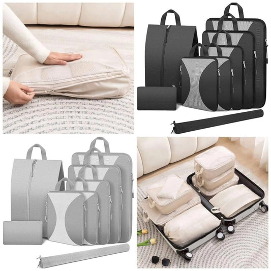 8pcs Travel Suitcase Compression Packing Cubes