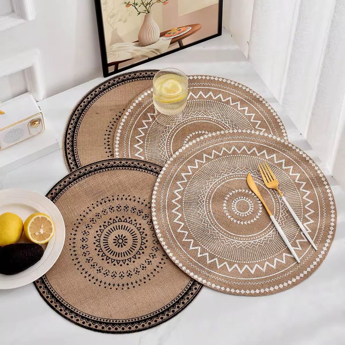 Boho Style Jute Table Placemats