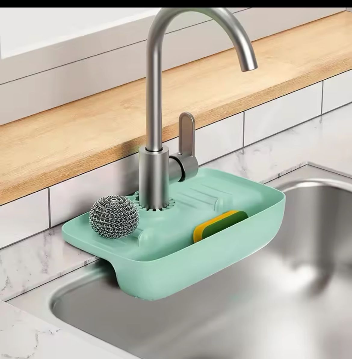 Kitchen Sink Mat with Slope Design