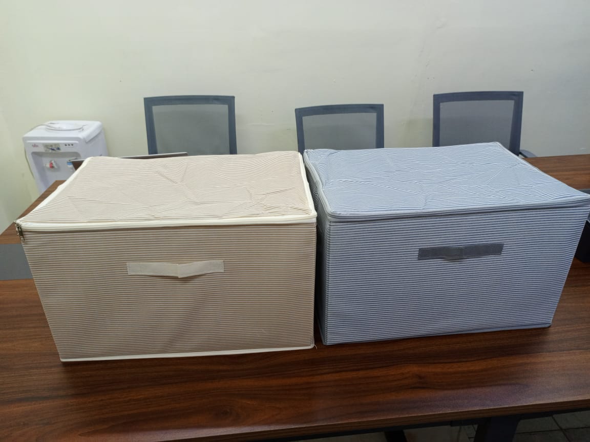 Large Capacity Collapsible Zipper Storage Box Organized, Foldable and Versatile