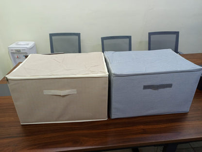 Large Capacity Collapsible Zipper Storage Box Organized, Foldable and Versatile