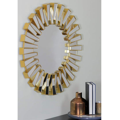 Sunburst Round Luxury Wall Mirror