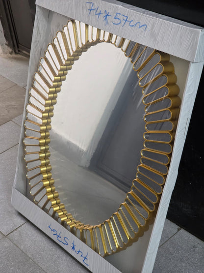 Sunburst Oval Luxury Wall Mirror