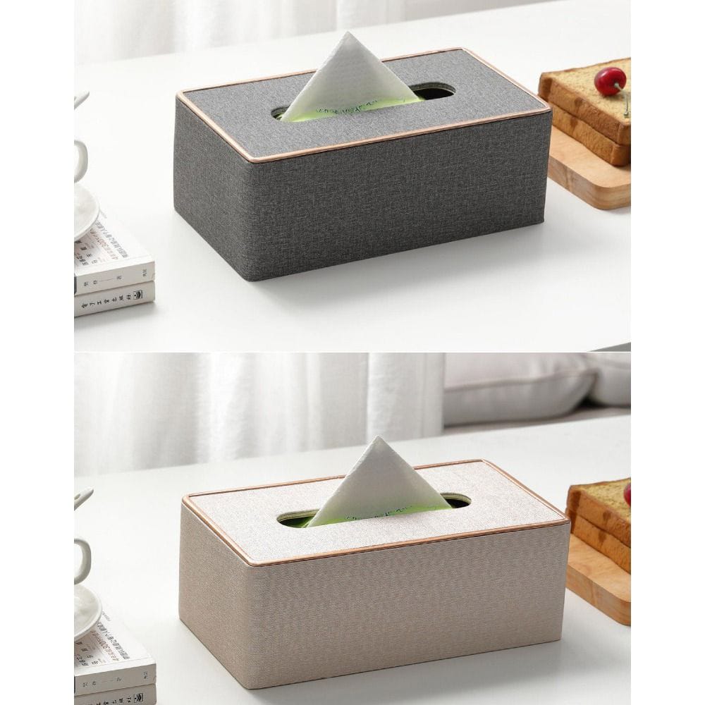 Light Luxury Nordic Leather Tissue Box