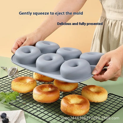 3D Donut-Shaped Silicone Baking Cake Tin
