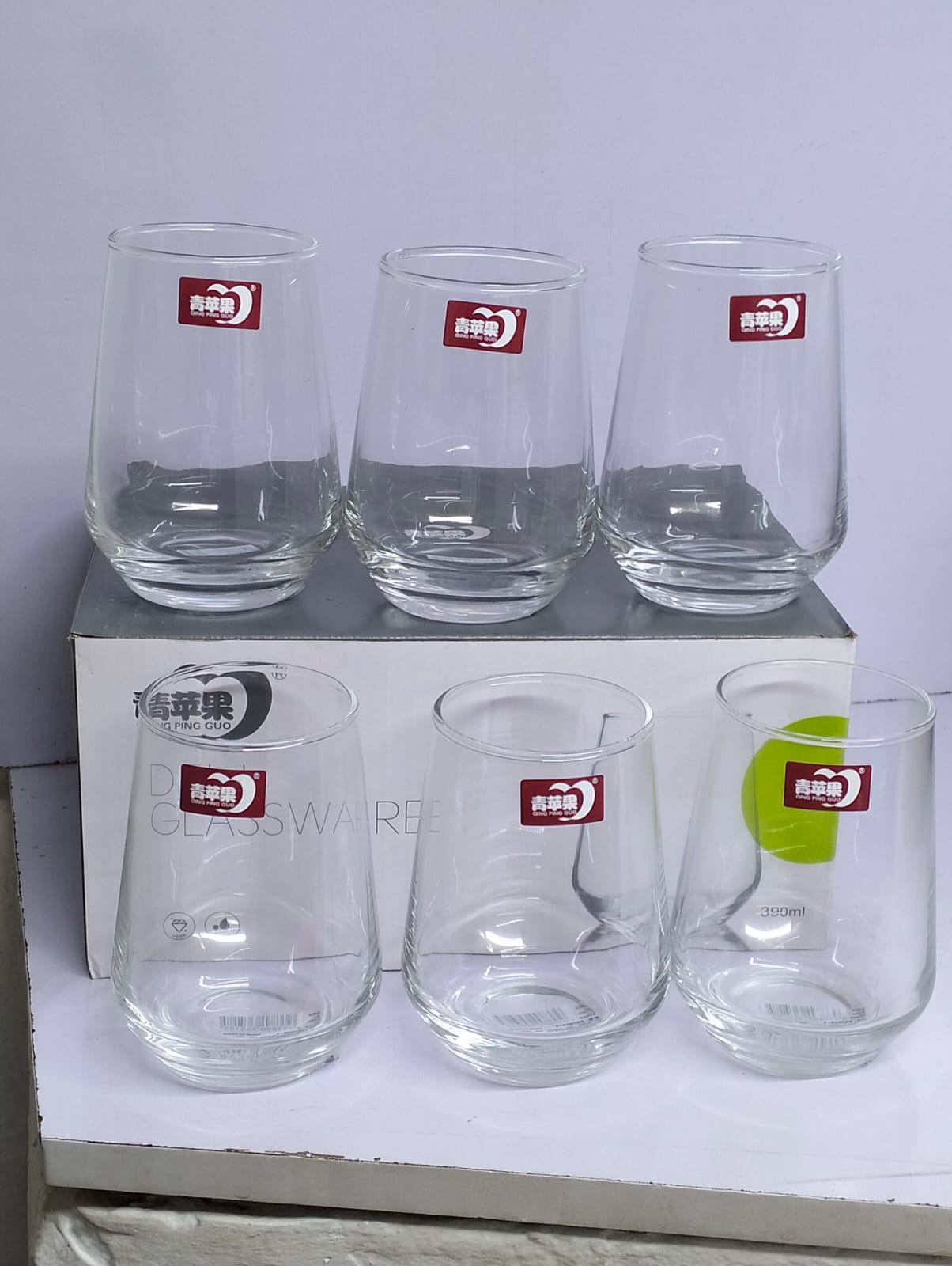 390ml Water and Juice Glasses