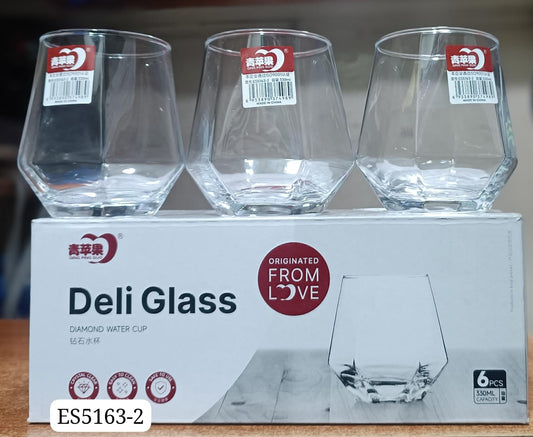330ml Hexagonal Whisky Glass Set