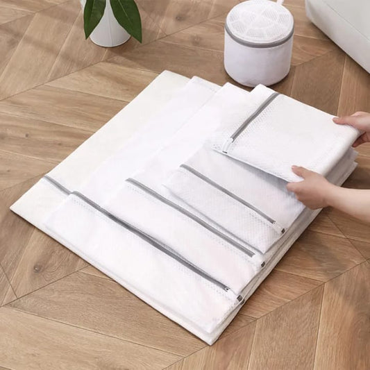 6-Piece Zipper Mesh Laundry Bag Set