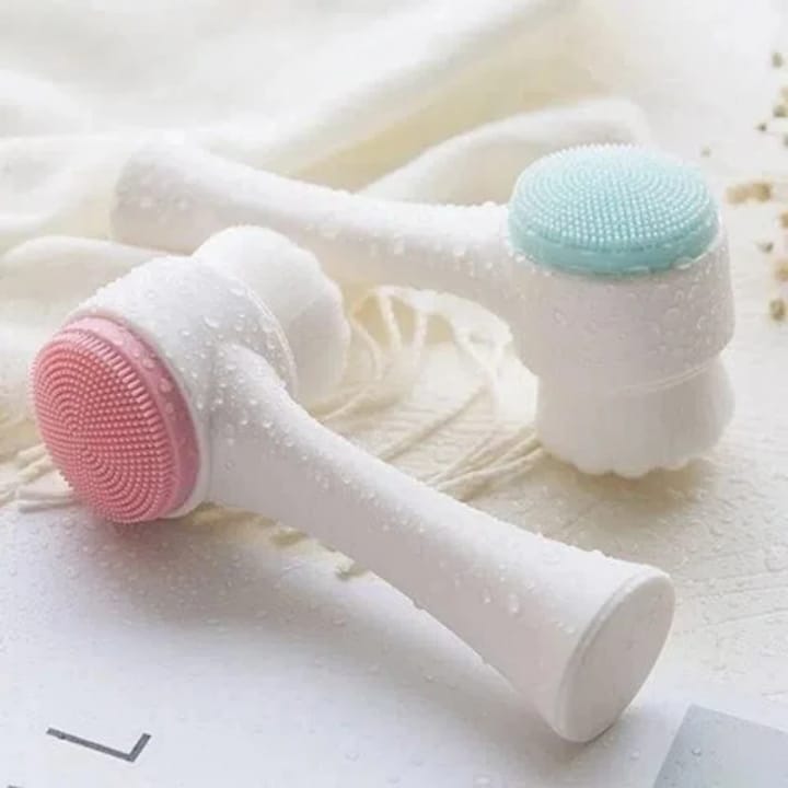 Double-Sided Facial Cleansing Brush