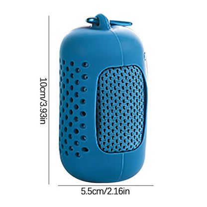 Portable Sports Quick-Dry Cooling Towel in Silicone Pouch