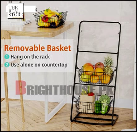 MZY-666A Metallic Mesh 3-Layer Storage Rack