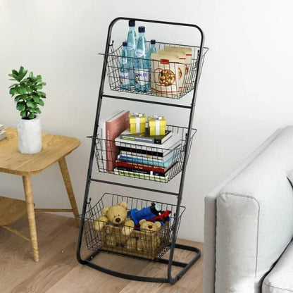 MZY-666A Metallic Mesh 3-Layer Storage Rack