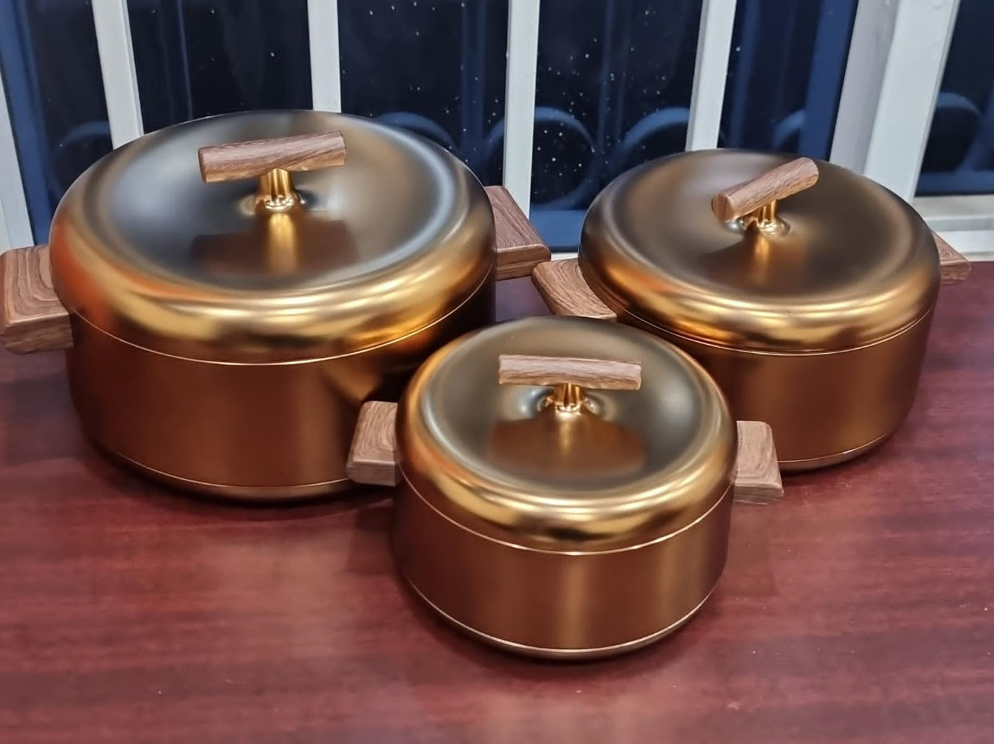 Forever Gold Insulated Hotpot Set – 1L, 2L, 3.5L