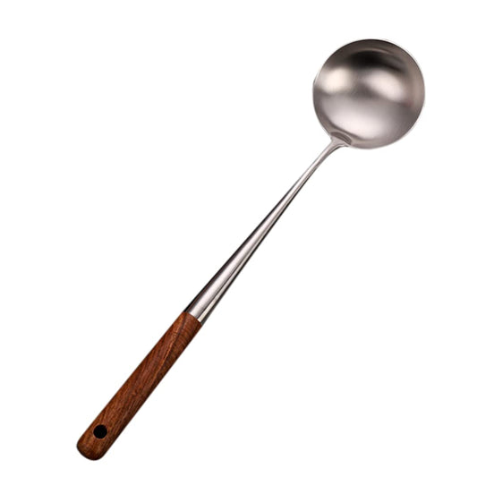 38cm Long Wooden Handle Serving Spoon 1PC