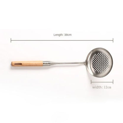 38cm Long Wooden Handle Serving Spoon 1PC