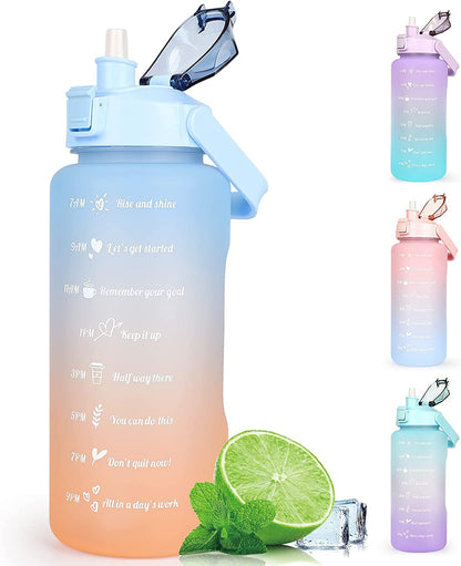 3-in-1 Motivation Water Bottle – 2L, 900ml, 300ml