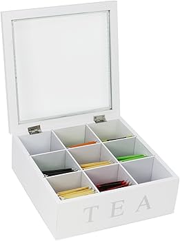 9-Grid Tea Bag Organizer Box