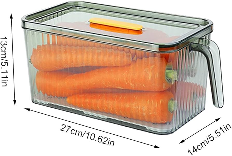 3L Elegant Acrylic Fridge Container