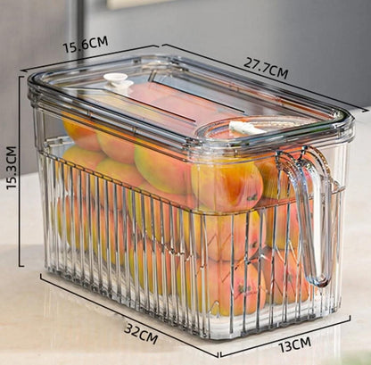 3L Elegant Acrylic Fridge Container