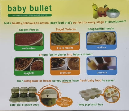 200W Baby Bullet Food Making System