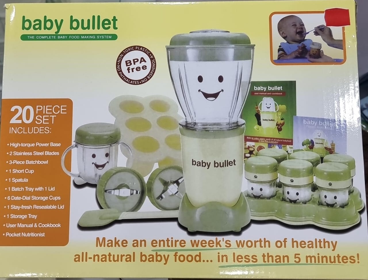 200W Baby Bullet Food Making System