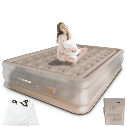 Double Size Self-Inflating Bed Set with Pillows – 200x150x40cm (5x6ft)