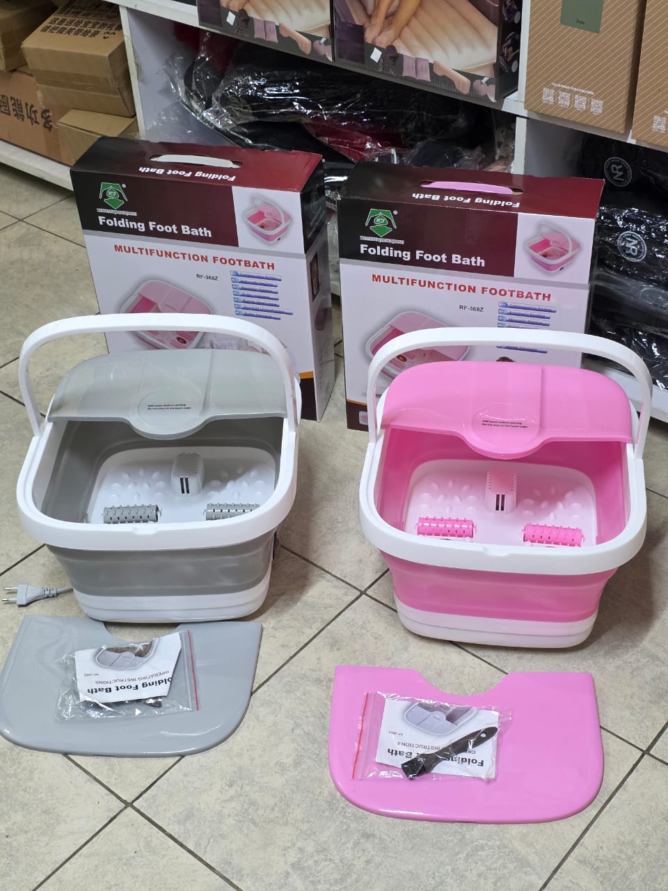 Portable Silicone Folding Electric Foot Bath & Massager