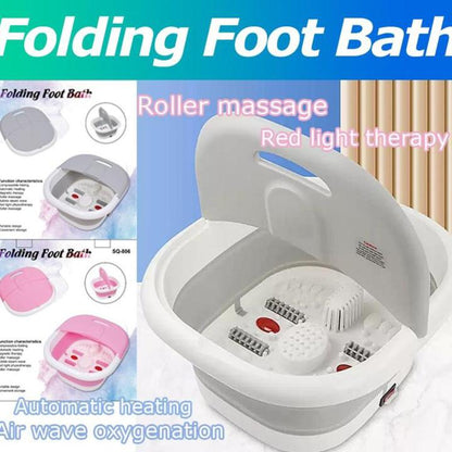 Portable Silicone Folding Electric Foot Bath & Massager