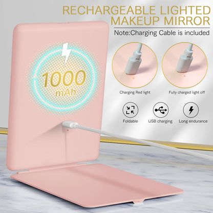 Rechargeable LED Travel Tablet Vanity Mirror
