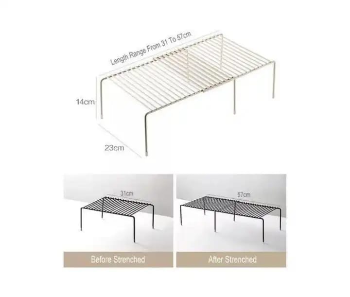 Retractable/Extendable Metal Shelf Riser