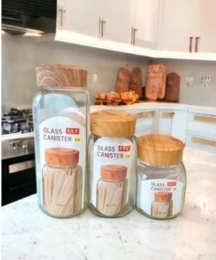 Airtight Thick Glass Container – 1L