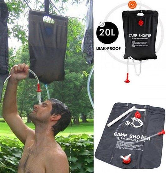 20L Camp Shower – Black