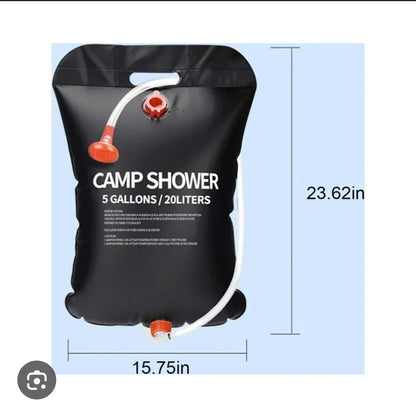 20L Camp Shower – Black