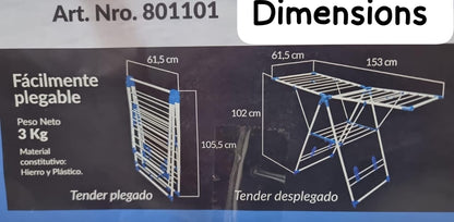 Outdoor Multifunctional Folding Clothes Drying Rack