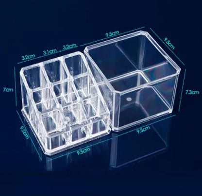 9-Grid 2-Layer Acrylic Cosmetics Organizer