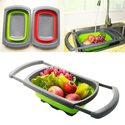 Big Rectangular Expandable Collander with Handles