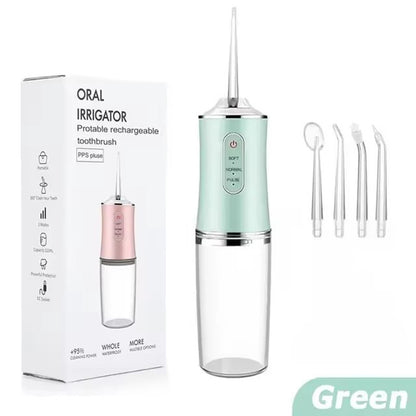 Rechargeable Portable Oral Irrigator with 4 Nozzles