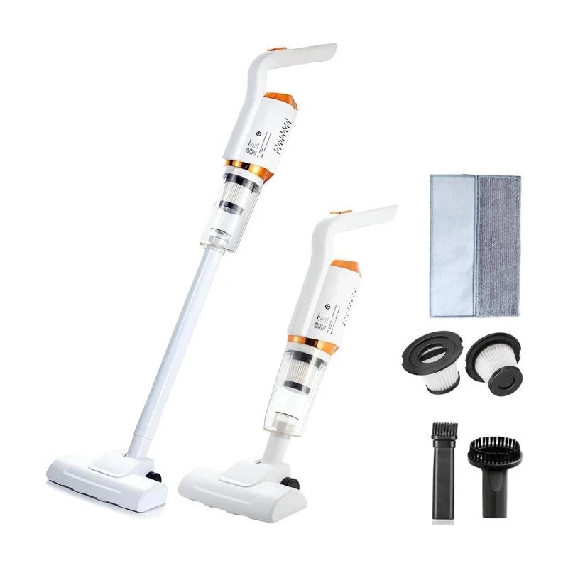 Wireless Rechargeable Vacuum Cleaner – 105cm Extendable, 4 Brush Heads, 7500Pa Suction