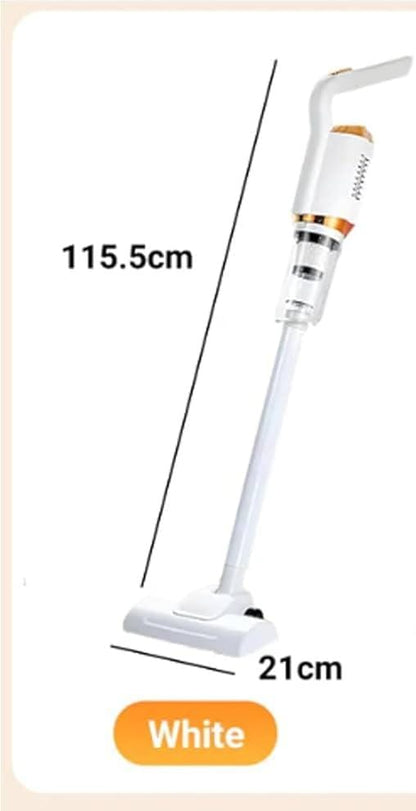 Wireless Rechargeable Vacuum Cleaner – 105cm Extendable, 4 Brush Heads, 7500Pa Suction