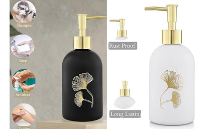 Ceramic Glass 400ml Lotion & Soap Dispenser