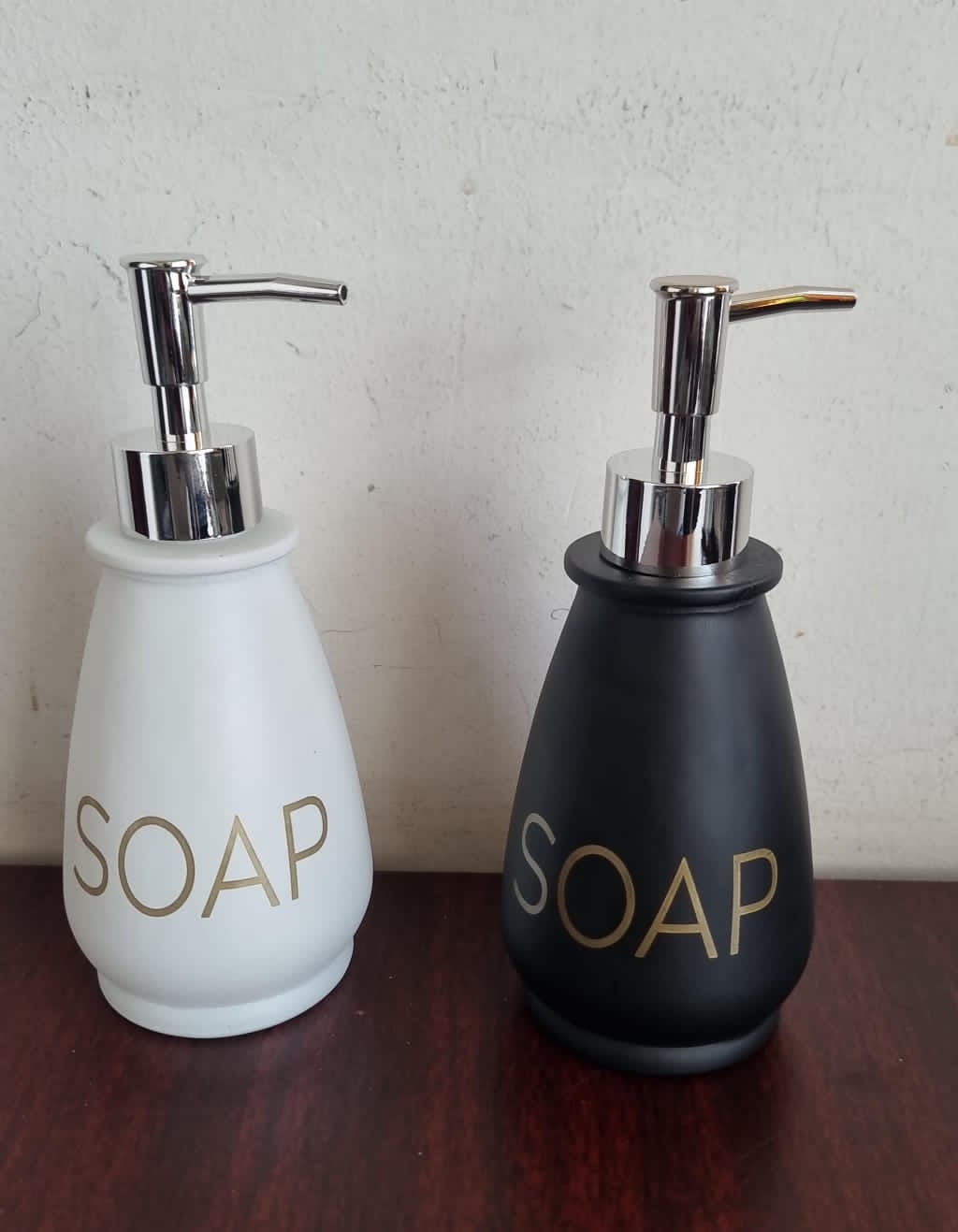 Ceramic Glass 400ml Lotion & Soap Dispenser