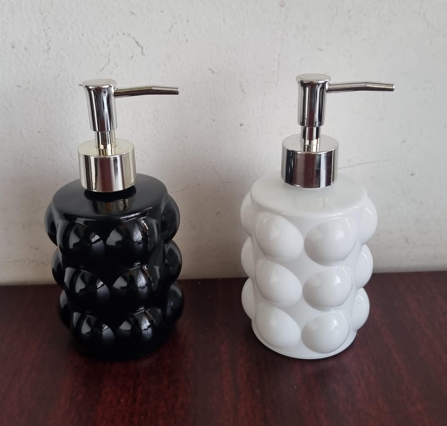 Ceramic Glass 400ml Lotion & Soap Dispenser
