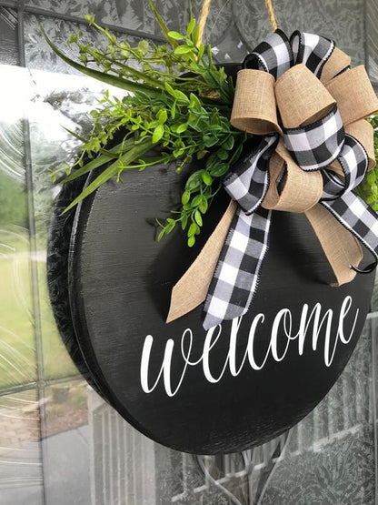 Welcome Decorative Wall Hanging – 30cm Diameter