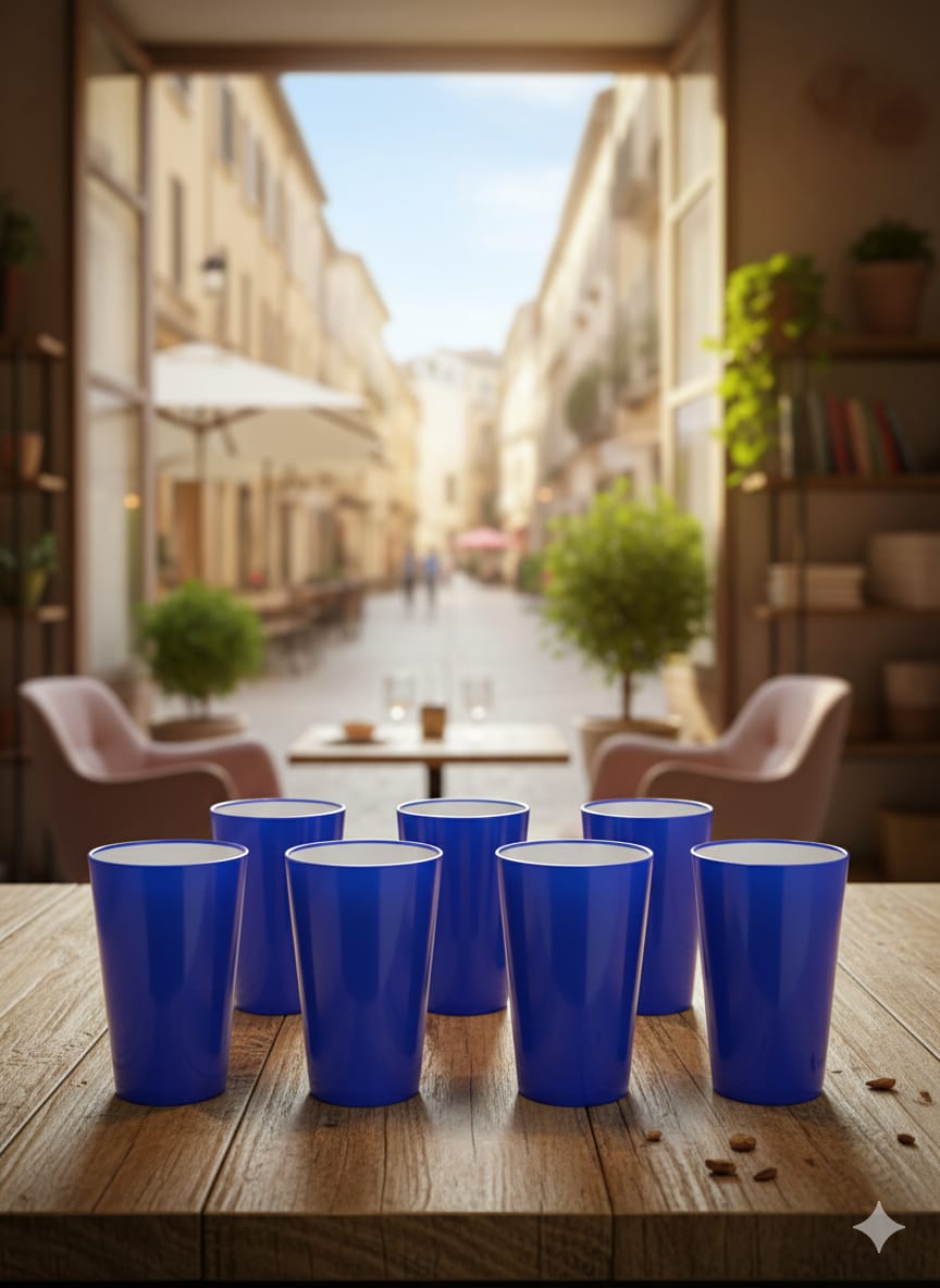 Strong Plastic Tumblers – 6-Piece Set