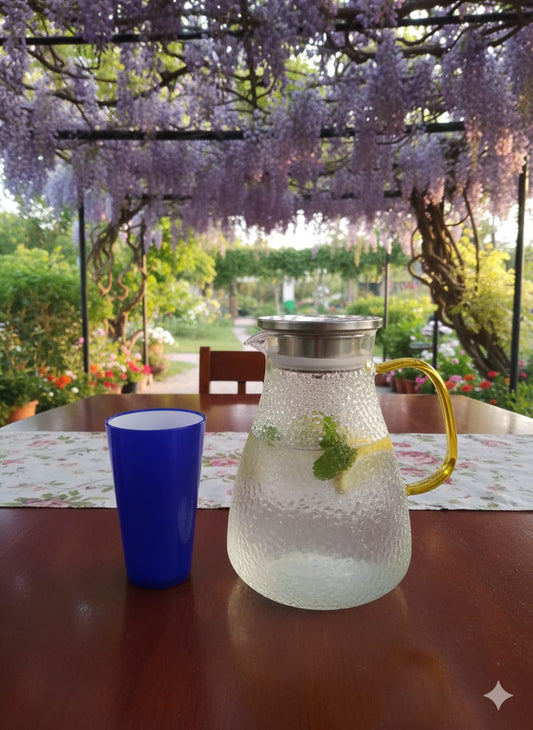 Serenity Infusion Glass Pitcher Set – 7 Pieces