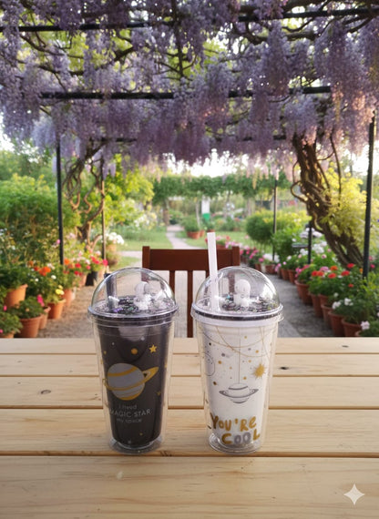 Sparkle Tumblers – Glitter Lid & Space Design