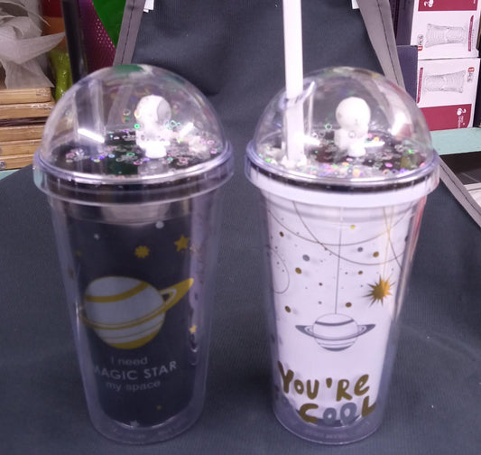 Sparkle Tumblers – Glitter Lid & Space Design