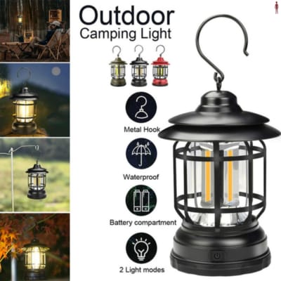 Rechargeable Dimmable Camping Lamp – 800mAh Battery