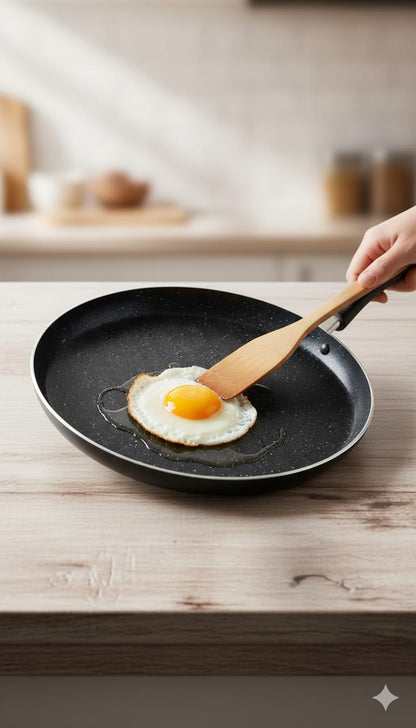 33cm Non-Stick Griddle Frying Pan – Stainless Steel